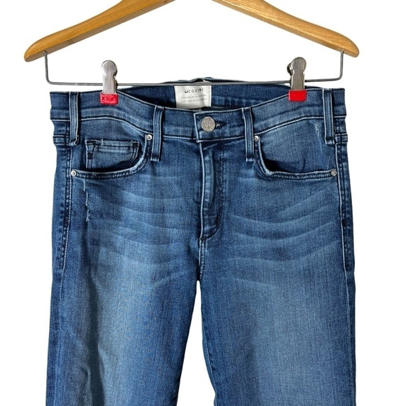 MCGUIRE x ANTHROPOLOGIE Gainsbourg Mid-Rise Cropped Bootcut Jeans Style 15D - Picture 4 of 10